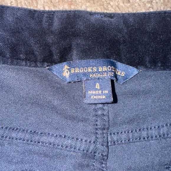 Brooks Brother Midnight Navy Velvet Trousers - Picture 2 of 3
